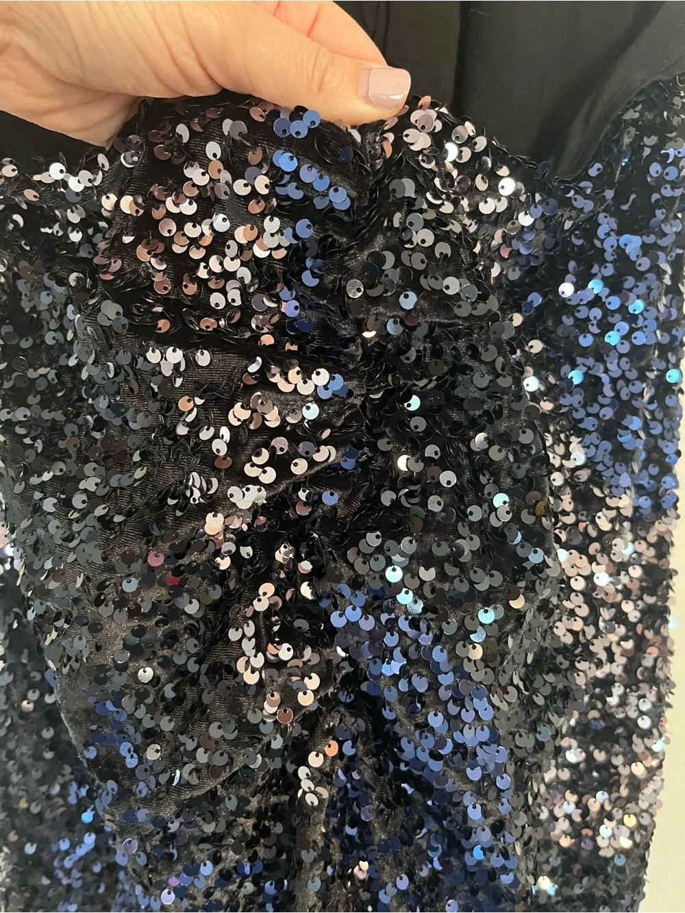 NWT Free People Black Sequin Embellished Gown - Picture 5 of 11